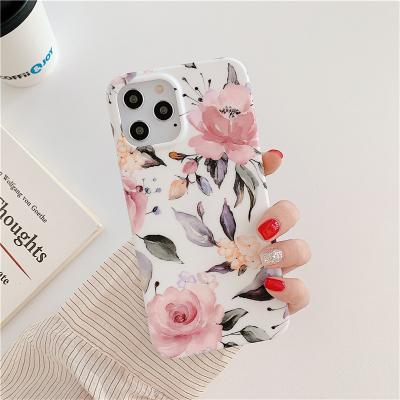 China Retro Literary Anti-fall Flowers Leaves Full Back Body Shell Suitable Phone Case For iPhone 11 11 Pro XS Max X Max XR 8 for sale