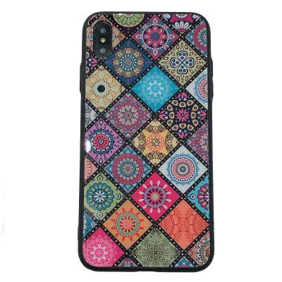 China Retro Hot Sale Unique Vintage Style Square Cell Phone Bohemian Ethnic Case For iPhone 12 11/8/7/6/X/XR/XS/MAX for sale