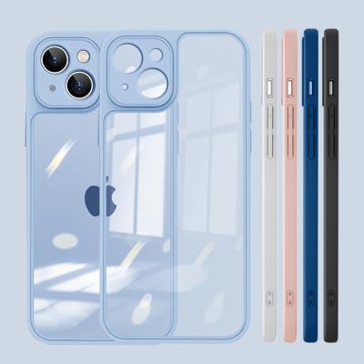 China Custom High Shockproof Clear Transparent TPU Back Cover Cell Phone Smart Mobile Case For iPhone 13 12 11 Pro Max X XS XR for sale