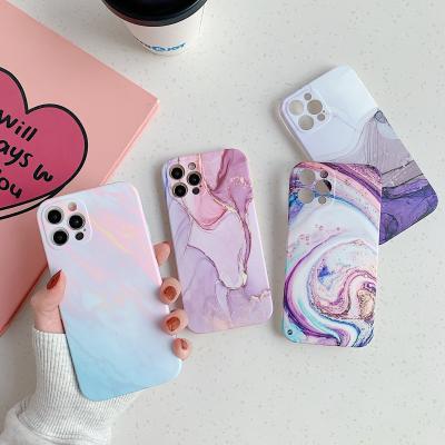 China Anti-fall new design good quality colorful painting marble mobile phone case for iphone 13 12 11 pro max series for sale