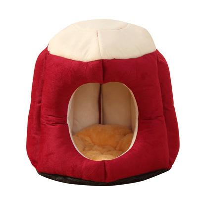 China Stocked Factory Price Cheap Pet Supplies Bed Pet Beds Accessories Dog Cat Cave Bed House Luxury Pet for sale