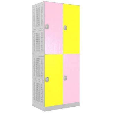 China Knockdown Structure 2 Doors ABS Plastic Locker Gym School Office Electronic Smart Lockers for sale