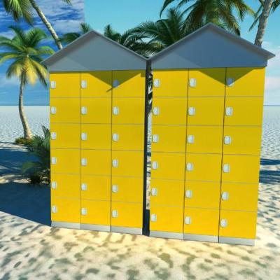 China Outdoor Morden Beach Student Locker Waterproof ABS Plastic Plastic Locker for sale