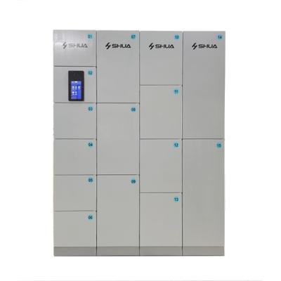 China Outdoor Factory Customized Electronic Smart Cabinet Barcode Parcel Delivery Smart Locker With Screen For Mail for sale