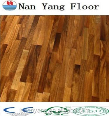 China Iroko 3 ply/3 strip wood flooring 3mm top layer factory price NY20141208-3 for sale