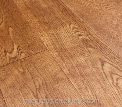 China Interior Decoration UV Oiled Oak Slat Plywood Engineered Wood Flooring for sale