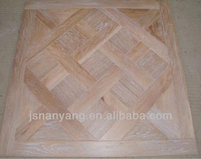 China Indoor Chantilly Oak Wood Mosaic Parquet Floor Tile for sale