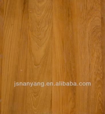 China Indoor 2-layer square edged Burma Teak hardwood floor parquet wood price for sale