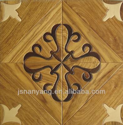 China 50x50 Chantilly Oak Wood Parquet Mosaic Interior Tile for sale