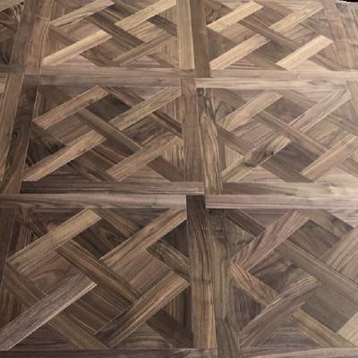 China Walnut Versailles Modern Parquet Engineered Wood Flooring for sale