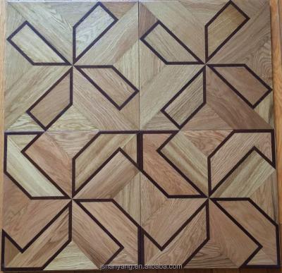 China Indoor Decoration / Parquet / Art Hardwood Multilayer Artistic Parquet / Square Engineered Flooring for sale