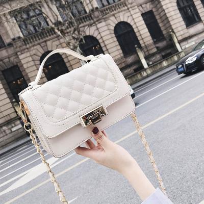 China 2021 fashion rhombus small square bag fashion Korean chic women's single shoulder messenger bag for sale