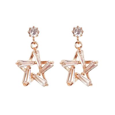 China CLASSIC Personality 925 Needle Star Silver Single Stud Earring Pendant Jewelry for sale