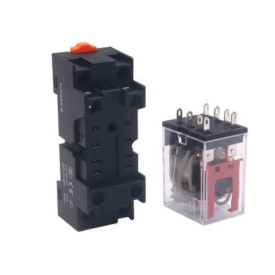 China Large Corrosion Protection Relay 8pin Intermediate Relays DC 12V 24V AC 12V 36V 110V 220V 380V 14 Pin Electronic Electromagnetic Relay Module for sale