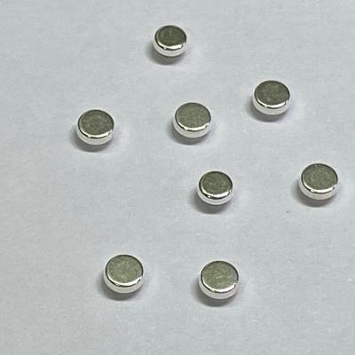 China AgNi / Cu Silvery Electrical Contact Contacts Solid Silver Product for sale