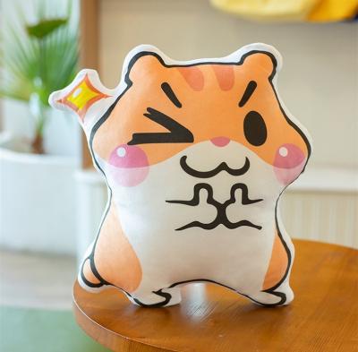 China 2021 Custom printed Heat-transfer squirrel plush pillow plush household cushions are removable and washable stuffed decorations for sale