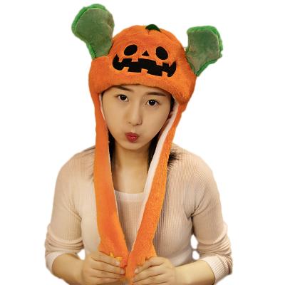 China Promotional Gifts The Most Popular Movable Lovely Furry Cartoon Plush Ear Animal Hat With Moving Air Pumping Ears Halloween Plush Toys For Children for sale