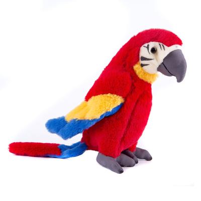 China LOGO Stuffed Animal Bird Toys Fashion Promotional Custom Cartoon Kids Gifts Parrot Soft Plush Toy for sale