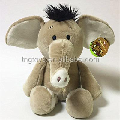 China Wholesale Stuffed Plush Material Lion Zebra Monkey Elephant Plush Material Wild Animal Stuffed Toy for sale