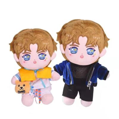 China Promotional Gifts Custom The Original Own Creativity Idol Star Plush Doll Toy Cartoon Character Design Clothing Kpop Idol Doll for sale