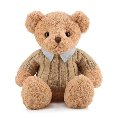 China Promotional Gifts Chinese Factory Custom Gray Bear Plush Toy For Sleeping Child for sale