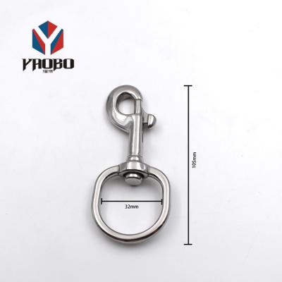 China good quality & Reasonable Price Round Ring Rotatable Lobster Clasp Lock Metal Snap Hook Swivel For Jewelry Making for sale