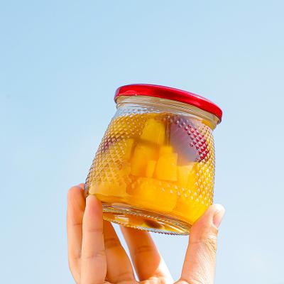 China Factory Price Food Factory Wholesale Empty Small Honey Bird's Nest Glass Jam Jar for sale