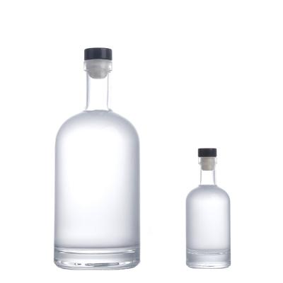 China Drink Best Price Customized Wine Bottles 750ml Glass Alcholic Beverage Whiskey VODKA Liquor Bottles for sale