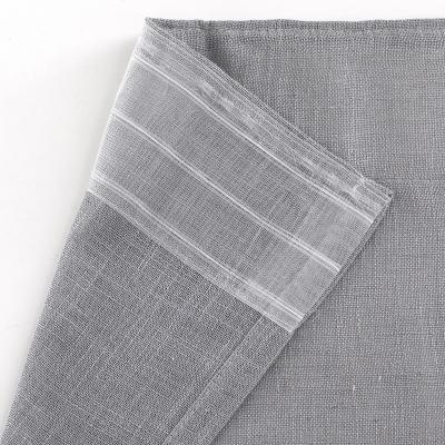 China Wholesale Half Blackout Textile New Imitated 15% Linen Polyester 85% Look Linen Fabric For Curtain Fabric for sale