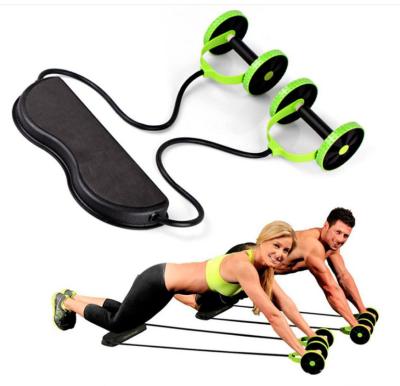 China Eco-friengly double ab wheel roller fitness extreme gym resistance exercise abdominal trainer for sale