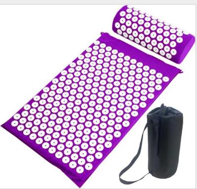 China Soft Sports Mat Acupuncture Pillow 66*42cm Mat Acupuncture Point Massage Yoga Mat for sale