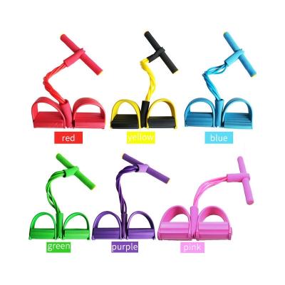 China Eco-friendly Natural Elastic Latex/TPE Pedal Resistance Trainer Men And Women Sit Down Pull Ropes Yoga Fitness for sale