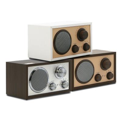 China Wooden FM radio/Bluetooth/USB playback/AUX-IN/Prefect design mono speaker vintage FM 88MHz frequency range to 108MHzv desktop radio with built-in stereo speakers for sale