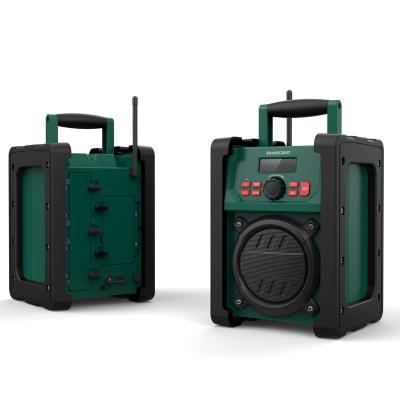 China Leetac Baustellenradio Batteriebetrieben BT PORTABLE WORKSITE RADIO DAB fm site portable radio with big power speaker for sale