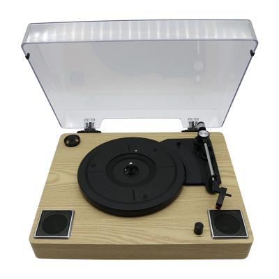 China Multifunctional Modern Retro Auxin High End 3 Speeds And Built In Speaker Multiple LP Vinyl Record Player Record Turntable for sale