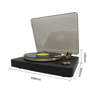 China Retro Aluminum Alloy Single Transmitter w/Bluetooth, Belt Drive, Built-in RIAA Equalizer, Aluminum Alloy Platter AC Turntable Disc Playe for sale