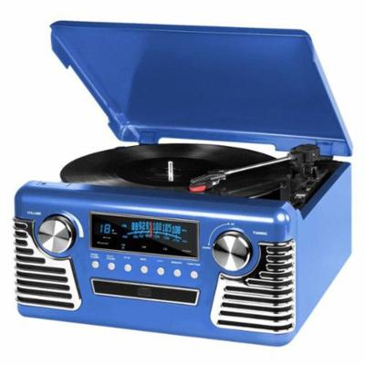 China Blue-tooth USB PC Recording Music Center Phonograph Record FM AM Radio CD Player to Retro and Turntable Vinyl Record Radio Player for sale