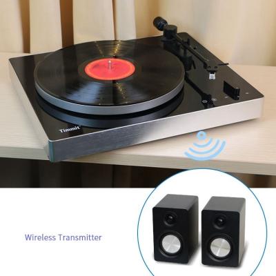 China Aluminum Alloy Leetac USB, Wireless Music Streaming Technica Turntable Stereo Auto Vinyl Record Player with 100w Speaker for sale