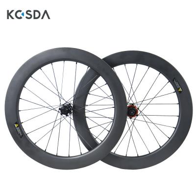 China Road bikes carbon fiber wheelsetbike fastenerscarbon hubroad bike wheelset for sale