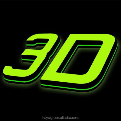 China Buildings Front Lit Laser Cut Channel Sign Lighting 3D Letters Led Acrylic Lights for sale