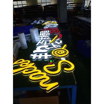 China Outdoor buildings factory price signage 3d acrylic led channerl letter sign for sale