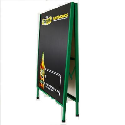 China Indoor Aluminum Frame Poster Free Standing Advertising Board For Shops for sale