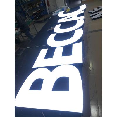 China Buildings Frontlit Letter Word Billboard Door Display Word Easy Installed Illuminated Sign for sale