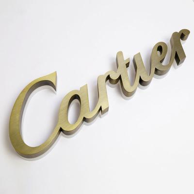 China Outdoor 3D Buildings High Brightness Led Backlit Stainless Steel Led Letter Signs for sale