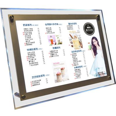 China A4-A0 Crystal Light Box Frame Real Estate Agent Indoor Led Window Display for sale