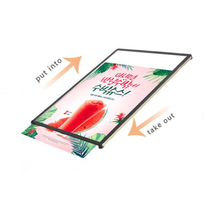 China Dropshipping outdoor indoor A4 led picture frame advertising led light boxes for menu and window display for sale