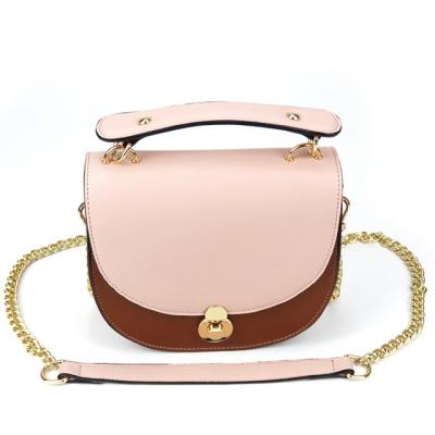 China 2021 Trend Hit Fashion Women Color PU News New Saddle Bag Style One-shoulder Messenger Bag Can Be Portable for sale