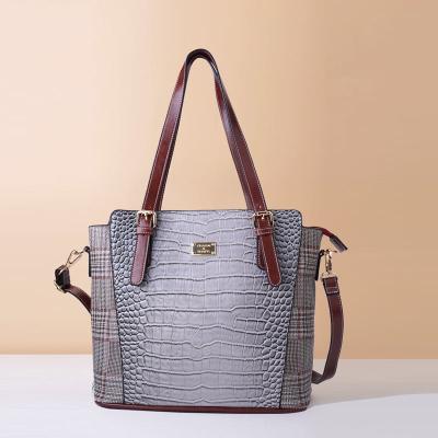 China New Fashion Design Crocodile Pattern With British Ladies Handbags High Quality PU Leather Cross - Body Bag Large Capacity Bag for sale