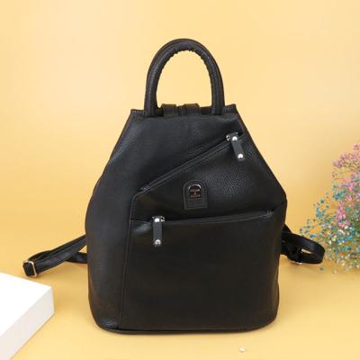 China Water Repellent OEM Customized Fashion And Exquisite Ladies Backpack Leisure Shopping Travel Black Personalized Backpack for sale