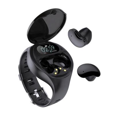 China Free Shipping TWS (True Wireless Stereo) 2 in 1 Wireless Smart Watches BT Earbuds W1 Smart Watch with TWS Earphone for sale